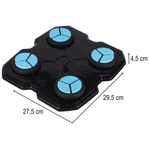 Tarcza bokserska treningowa na ścianę trenażer muzyka LED USB rękawice