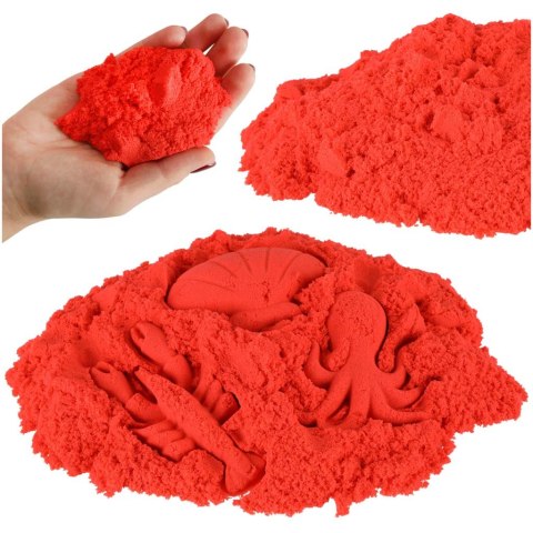Piasek sensoryczny dla dzieci 1kg w woreczku czerwony