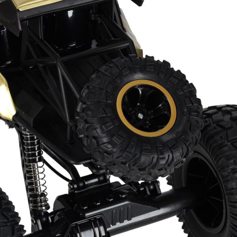 Samochód zdalnie sterowany 2,4GHz 1:8 51cm metal złoty
