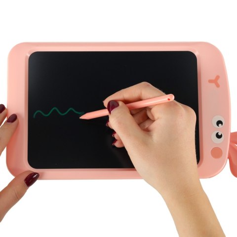 Tablet graficzny do rysowania dla dzieci znikopis tablica ekran LCD 8,5' królik róż